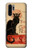 S2739 Chat Noir Black Cat Vintage Etui Coque Housse pour Huawei P30 Pro