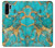S2906 Aqua Turquoise Stone Etui Coque Housse pour Huawei P30 Pro