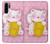 S3025 Pink Maneki Neko Lucky Cat Etui Coque Housse pour Huawei P30 Pro