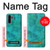 S3147 Aqua Marbre Pierre Etui Coque Housse pour Huawei P30 Pro