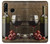 S1316 Grapes Bottle and Glass of Red Wine Etui Coque Housse pour Huawei P30 lite