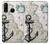 S1962 Nautical Chart Etui Coque Housse pour Huawei P30 lite