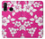 S2246 Hawaiian Hibiscus Pink Pattern Etui Coque Housse pour Huawei P30 lite