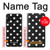 S2299 Noir Pois Etui Coque Housse pour Huawei P30 lite