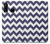 S2345 Navy Blue Shavron Zig Zag Pattern Etui Coque Housse pour Huawei P30 lite