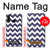 S2345 Marine Bleu Shavron Zig zag Etui Coque Housse pour Huawei P30 lite