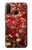 S2414 Red Blossoming Almond Tree Van Gogh Etui Coque Housse pour Huawei P30 lite