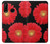S2478 Red Daisy flower Etui Coque Housse pour Huawei P30 lite
