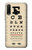S2502 Eye Exam Chart Decorative Decoupage Poster Etui Coque Housse pour Huawei P30 lite