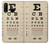 S2502 Eye Exam Chart Decorative Decoupage Poster Etui Coque Housse pour Huawei P30 lite