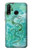 S2653 Dragon Green Turquoise Stone Graphic Etui Coque Housse pour Huawei P30 lite
