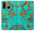 S2688 Aqua Copper Turquoise Gemstone Graphic Etui Coque Housse pour Huawei P30 lite