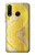 S2713 Yellow Snake Skin Graphic Printed Etui Coque Housse pour Huawei P30 lite