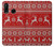 S2835 Christmas Reindeer Knitted Pattern Etui Coque Housse pour Huawei P30 lite