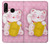 S3025 Pink Maneki Neko Lucky Cat Etui Coque Housse pour Huawei P30 lite