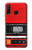 S3204 Red Cassette Recorder Graphic Etui Coque Housse pour Huawei P30 lite