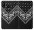 S3363 Bandana Black Pattern Etui Coque Housse pour Huawei P30 lite