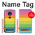 S2363 Arc en ciel Motif Etui Coque Housse pour Motorola Moto G7 Play