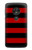 S2638 Black and Red Striped Etui Coque Housse pour Motorola Moto G7 Play