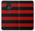 S2638 Black and Red Striped Etui Coque Housse pour Motorola Moto G7 Play