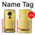 S2713 Serpent jaune imprimé graphique Peau Etui Coque Housse pour Motorola Moto G7 Play