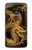 S2804 Chinese Gold Dragon Printed Etui Coque Housse pour Motorola Moto G7 Play