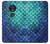 S3047 Green Mermaid Fish Scale Etui Coque Housse pour Motorola Moto G7 Play