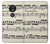 S3082 Music Sheet Etui Coque Housse pour Motorola Moto G7 Play