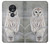 S1566 Snowy Owl White Owl Etui Coque Housse pour Motorola Moto G7 Power