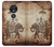 S2102 Thai Art Buddha on Elephant Etui Coque Housse pour Motorola Moto G7 Power