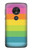 S2363 Rainbow Pattern Etui Coque Housse pour Motorola Moto G7 Power