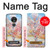 S2450 Van Gogh Fleur de Pêcher Etui Coque Housse pour Motorola Moto G7 Power