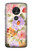S3035 Sweet Flower Painting Etui Coque Housse pour Motorola Moto G7 Power