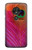 S3201 Pink Peacock Feather Etui Coque Housse pour Motorola Moto G7 Power