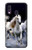 S0246 White Horse Etui Coque Housse pour Samsung Galaxy A40