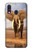 S0310 African Elephant Etui Coque Housse pour Samsung Galaxy A40