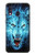 S0752 Blue Fire Grim Wolf Etui Coque Housse pour Samsung Galaxy A40