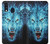 S0752 Blue Fire Grim Wolf Etui Coque Housse pour Samsung Galaxy A40