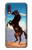 S0934 Wild Black Horse Etui Coque Housse pour Samsung Galaxy A40