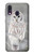 S1566 Snowy Owl White Owl Etui Coque Housse pour Samsung Galaxy A40