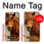 S1595 Beau cheval marron Etui Coque Housse pour Samsung Galaxy A40
