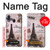 S2211 Carte postale de Paris Tour Eiffel Etui Coque Housse pour Samsung Galaxy A40