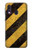S2231 Yellow and Black Line Hazard Striped Etui Coque Housse pour Samsung Galaxy A40