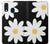 S2315 Daisy White Flowers Etui Coque Housse pour Samsung Galaxy A40