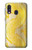 S2713 Yellow Snake Skin Graphic Printed Etui Coque Housse pour Samsung Galaxy A40