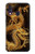 S2804 Chinese Gold Dragon Printed Etui Coque Housse pour Samsung Galaxy A40