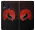 S2955 Wolf Howling Red Moon Etui Coque Housse pour Samsung Galaxy A40