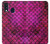 S3051 Pink Mermaid Fish Scale Etui Coque Housse pour Samsung Galaxy A40