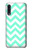 S1723 Mint Chevron Zigzag Etui Coque Housse pour Samsung Galaxy A50