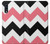 S1849 Pink Black Chevron Zigzag Etui Coque Housse pour Samsung Galaxy A50